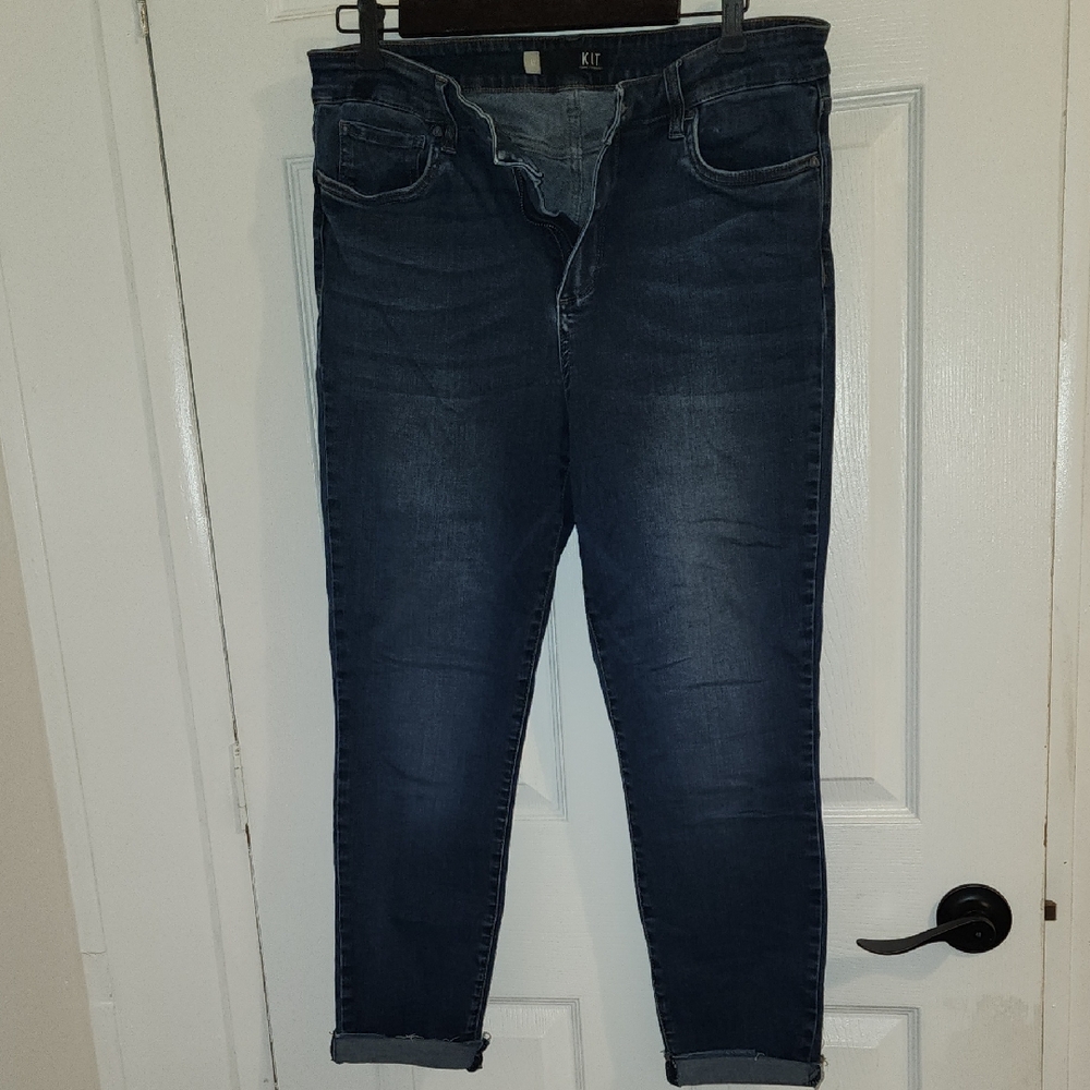 Kut from the Kloth Dark Blue Ankle Jeans